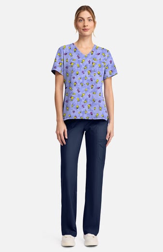 Women's Woodstock Community Print Scrub Top Women's Woodstock Community Print Scrub Top