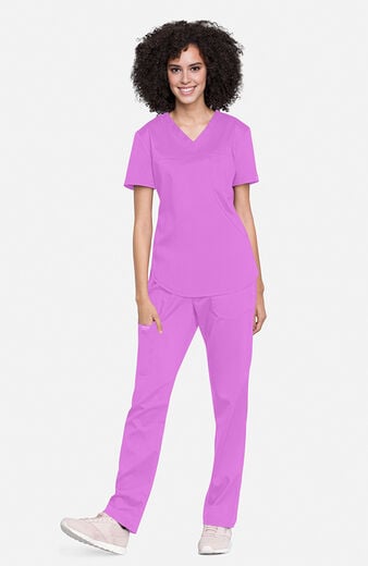 Women's V-Neck Tuck-In Solid Scrub Top Women's V-Neck Tuck-In Solid Scrub Top