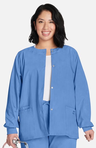 Women's Snap Front Scrub Jacket Women's Snap Front Scrub Jacket