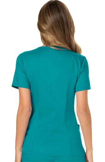 Women's Scrub Set: Shaped 3-Pocket Mock Wrap Top & Elastic Waist Cargo Pocket Pant Women's Scrub Set: Shaped 3-Pocket Mock Wrap Top & Elastic Waist Cargo Pocket Pant