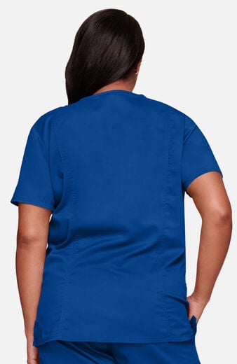 Women's Scrub Set: 3-Pocket V-Neck Stretch Top & Elastic Waist Cargo Pocket Pant Women's Scrub Set: 3-Pocket V-Neck Stretch Top & Elastic Waist Cargo Pocket Pant