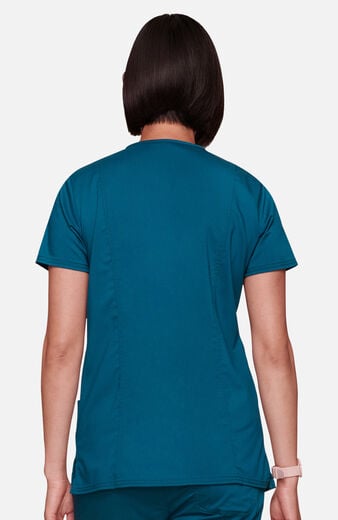 Women's Scrub Set: 3-Pocket V-Neck Stretch Top & Elastic Waist Cargo Pocket Pant Women's Scrub Set: 3-Pocket V-Neck Stretch Top & Elastic Waist Cargo Pocket Pant