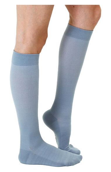 Women's 15-20 mmHg Lightweight Grey Compression Socks, , large