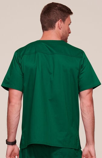 Men's V-Neck Chest Pocket Solid Scrub Top Men's V-Neck Chest Pocket Solid Scrub Top