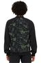 Clearance Men's Zip Front Abstract Print Scrub Jacket, , large