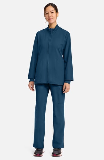 Women's 2-Pocket Zip Front Scrub Jacket Women's 2-Pocket Zip Front Scrub Jacket