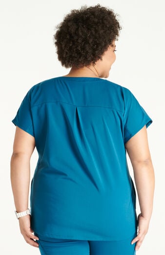 Women's Scrub Set: V-Neck Top & Mid-Rise Pant Women's Scrub Set: V-Neck Top & Mid-Rise Pant