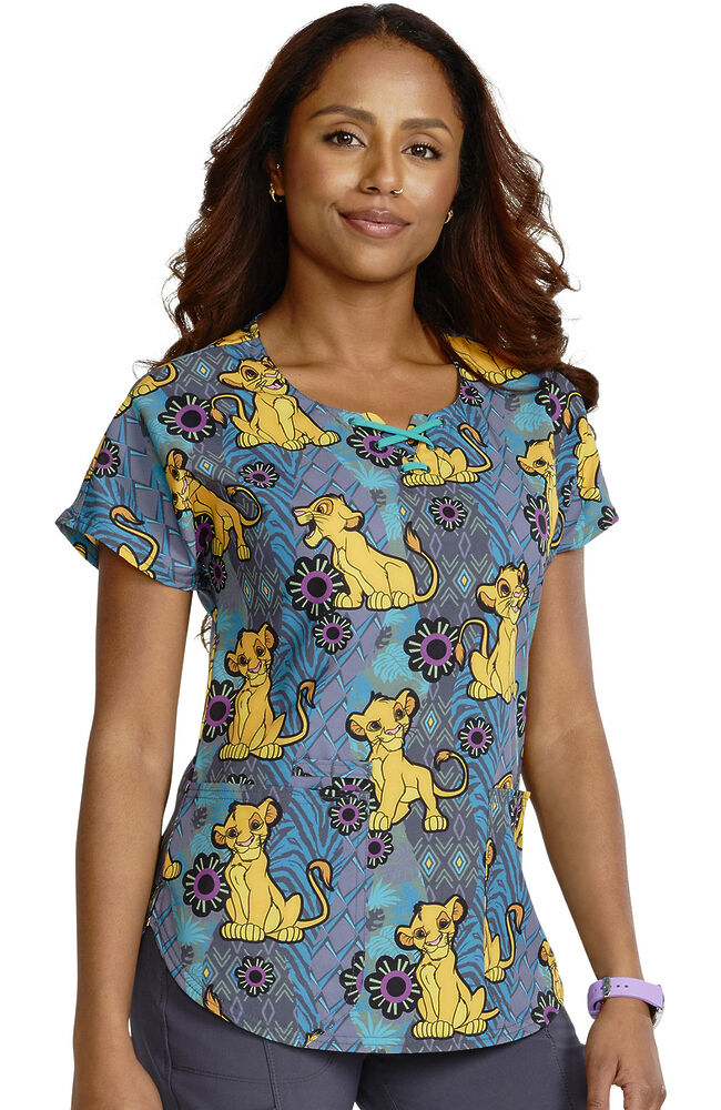 Disney print scrub tops outlet