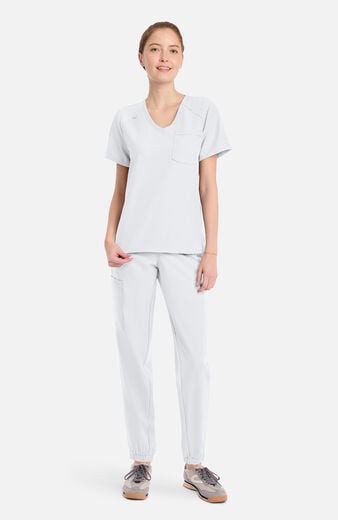 Women's Tuck-In Curved V-Neck Scrub Top Women's Tuck-In Curved V-Neck Scrub Top