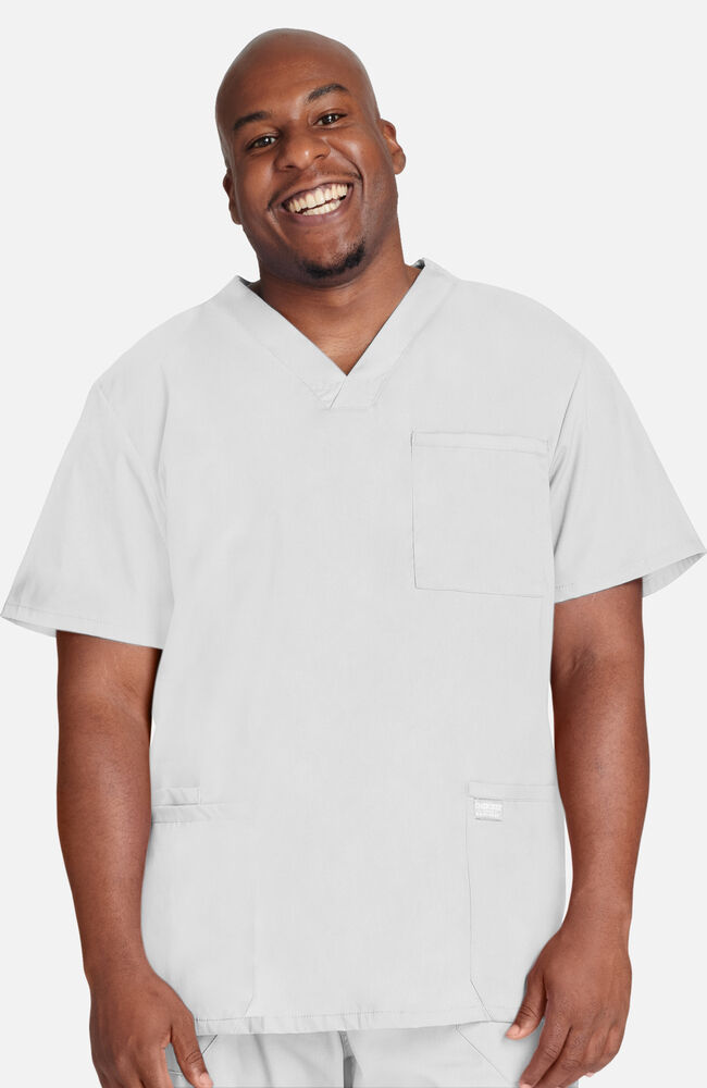 White scrub top shop