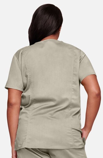 Women's Scrub Set: 3-Pocket V-Neck Stretch Top & Elastic Waist Cargo Pocket Pant Women's Scrub Set: 3-Pocket V-Neck Stretch Top & Elastic Waist Cargo Pocket Pant