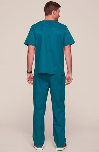 Men's Scrub Set: V-Neck Top & Utility Pant Men's Scrub Set: V-Neck Top & Utility Pant