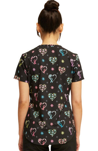 Clearance Women's Care Flor-All Print Scrub Top