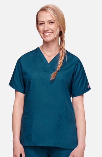 Women's 3-Pocket Dolman V-Neck Scrub Top Women's 3-Pocket Dolman V-Neck Scrub Top