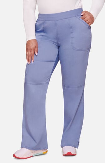 Women's Elastic Waist Cargo Pocket Scrub Pant Women's Elastic Waist Cargo Pocket Scrub Pant