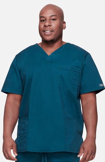 Unisex 4-Pocket V-Neck Scrub Top Unisex 4-Pocket V-Neck Scrub Top