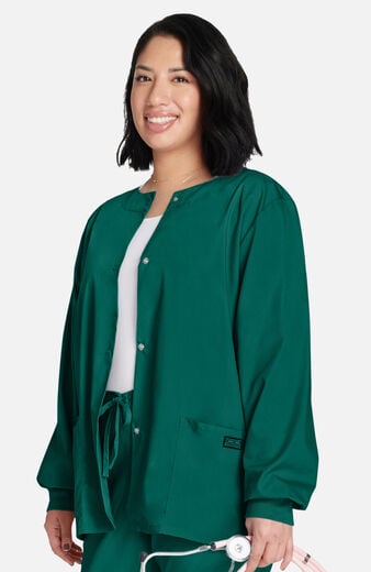 Women's Snap Front Scrub Jacket Women's Snap Front Scrub Jacket