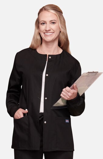 Women's Snap Front Scrub Jacket Women's Snap Front Scrub Jacket