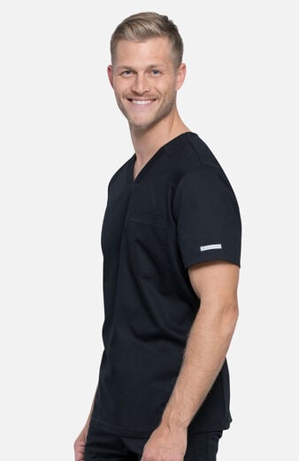 Men's Mesh Panel 2-Pocket V-Neck Scrub Top Men's Mesh Panel 2-Pocket V-Neck Scrub Top