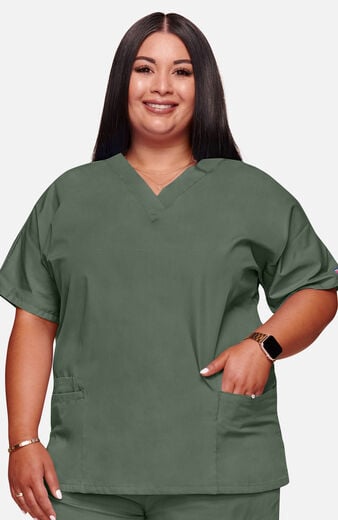 Women's 3-Pocket Dolman V-Neck Scrub Top Women's 3-Pocket Dolman V-Neck Scrub Top