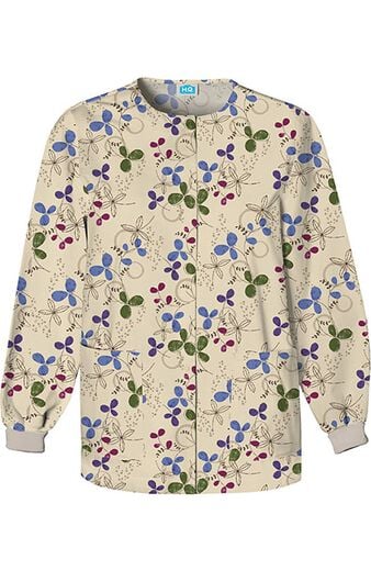 Clearance Women's Crew Neck Floral Print Jacket