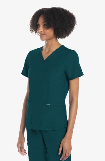 Women's Scrub Set: 3-Pocket V-Neck Shirttail Top & 5-Pocket Cargo Jogger Pant Women's Scrub Set: 3-Pocket V-Neck Shirttail Top & 5-Pocket Cargo Jogger Pant