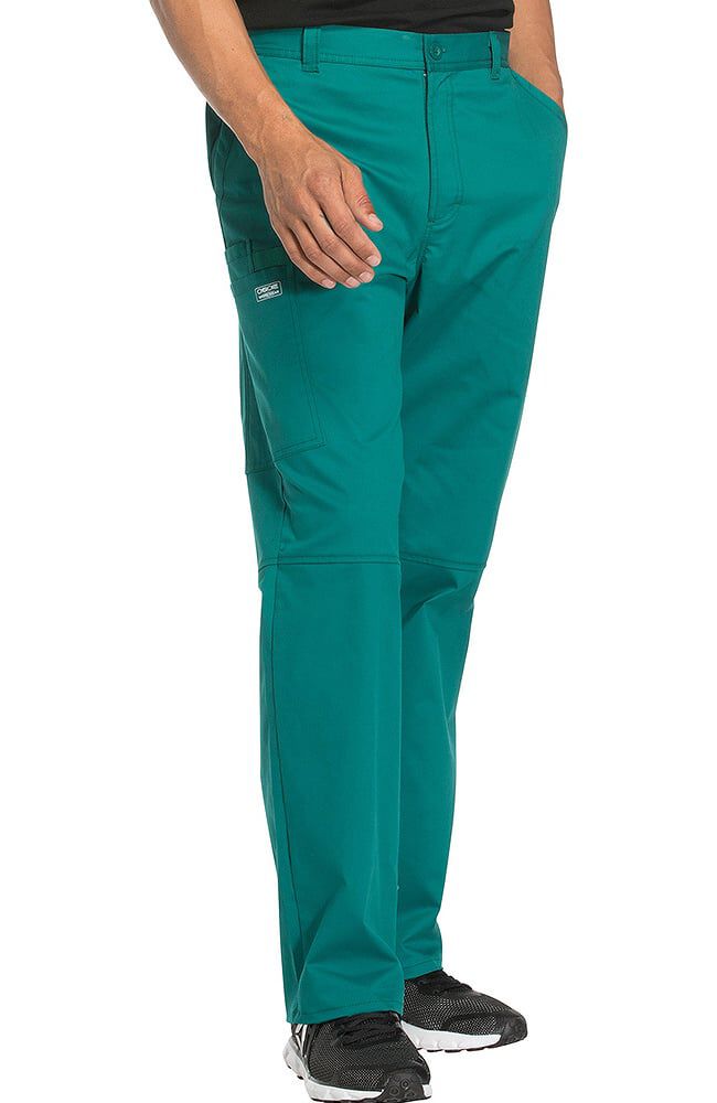 Clearance Core Stretch by Cherokee Workwear Mens Zip Fly Tapered Scrub Pan