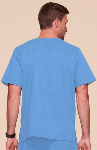 Men's V-Neck Chest Pocket Solid Scrub Top Men's V-Neck Chest Pocket Solid Scrub Top