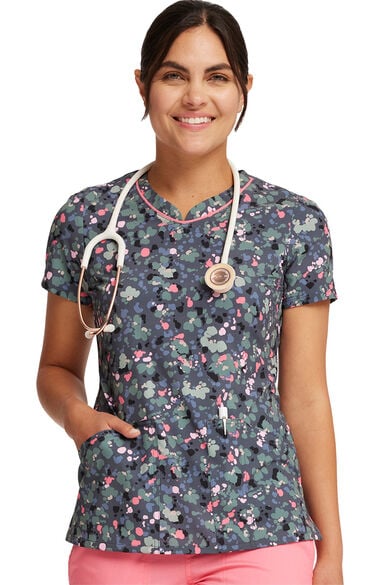 Clearance Women's What The Speck? Print Scrub Top, , large