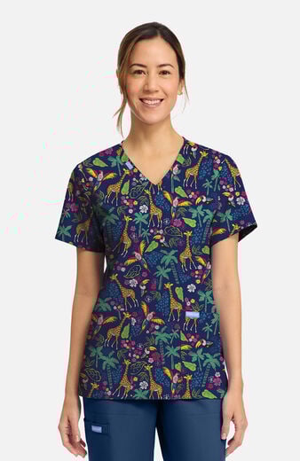 Women's Jungle Jive Print Scrub Top Women's Jungle Jive Print Scrub Top