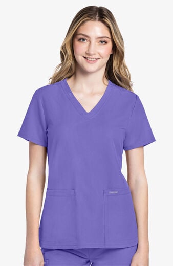 Women's Rounded V-Neck Scrub Top Women's Rounded V-Neck Scrub Top