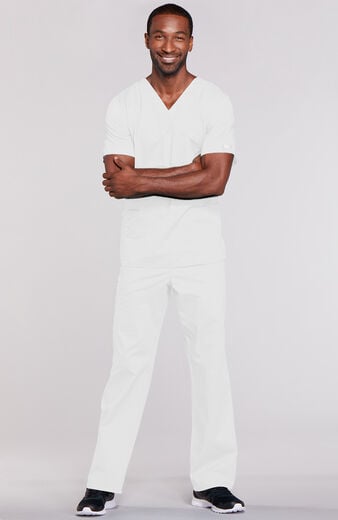 Unisex Scrub Set: 4-Pocket V-Neck Top & 5-Pocket Cargo Pant Unisex Scrub Set: 4-Pocket V-Neck Top & 5-Pocket Cargo Pant