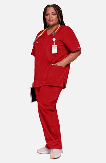 Unisex Scrub Set: V-Neck 3-Pocket Top & Drawstring 2-Pocket Cargo Pant Unisex Scrub Set: V-Neck 3-Pocket Top & Drawstring 2-Pocket Cargo Pant