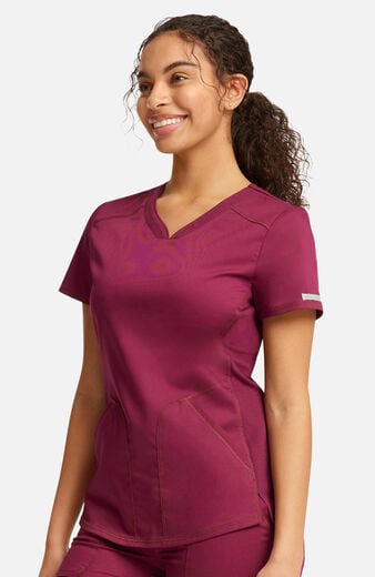 Women's 2-Pocket Sweetheart V-Neck Scrub Top Women's 2-Pocket Sweetheart V-Neck Scrub Top
