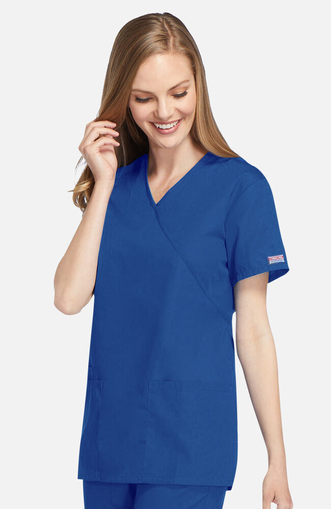 Cherokee flexibles mock wrap top outlet