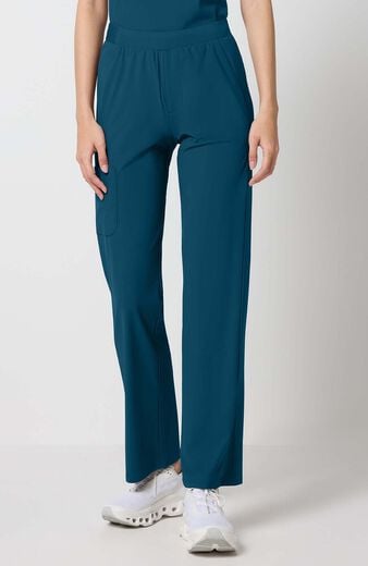 Women's 4-Pocket Interior Drawstring Straight Leg Scrub Pant Women's 4-Pocket Interior Drawstring Straight Leg Scrub Pant