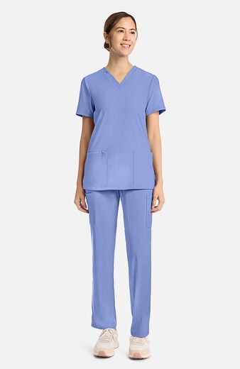 Women's 2-Pocket V-Neck Scrub Top Women's 2-Pocket V-Neck Scrub Top