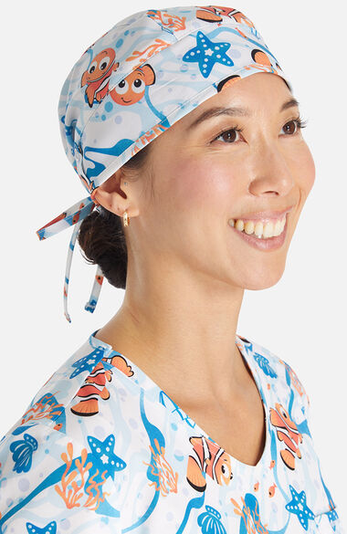 Women's Current Of Fun Print Scrub Hat, , large