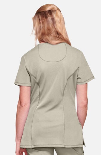 Women's Scrub Set: Mock Wrap Solid Top & Tapered Jogger Pant Women's Scrub Set: Mock Wrap Solid Top & Tapered Jogger Pant