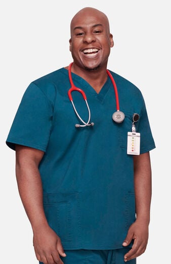 Unisex 4-Pocket V-Neck Scrub Top Unisex 4-Pocket V-Neck Scrub Top