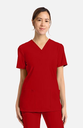 Women's 2-Pocket V-Neck Scrub Top Women's 2-Pocket V-Neck Scrub Top