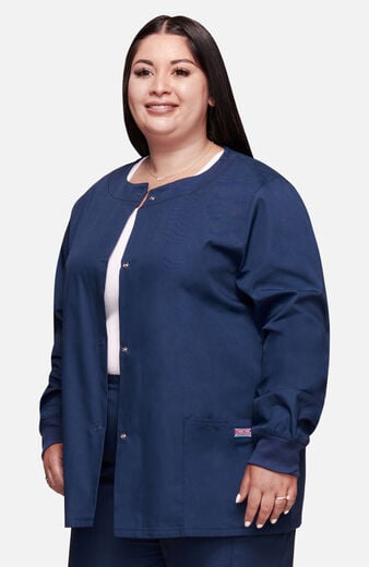 Women's Snap Front Scrub Jacket Women's Snap Front Scrub Jacket