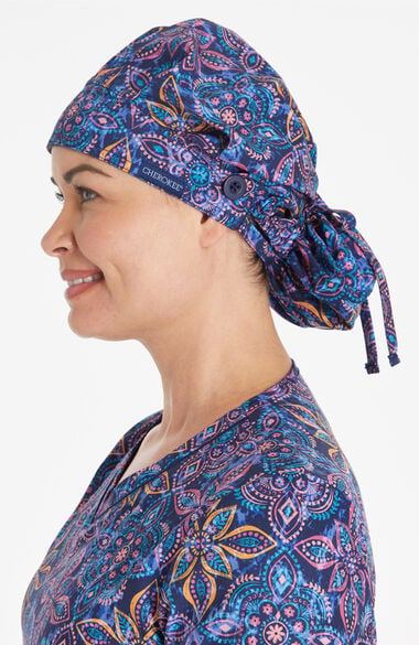 Women's One In A Medallion Print Boffant Scrub Hat, , large