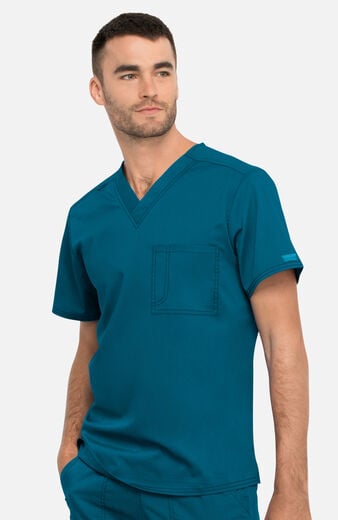 Unisex Tuck-In V-Neck Scrub Top  Unisex Tuck-In V-Neck Scrub Top
