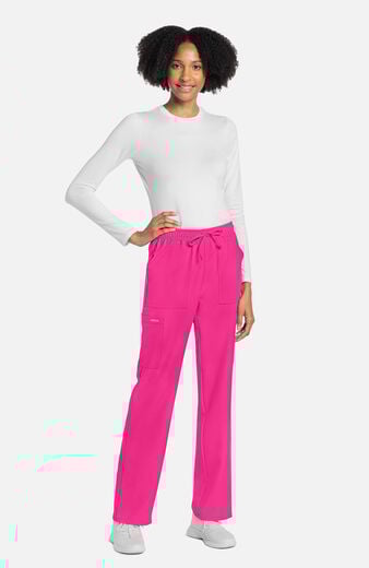 Women's Drawstring Cargo Straight Leg Scrub Pant Women's Drawstring Cargo Straight Leg Scrub Pant