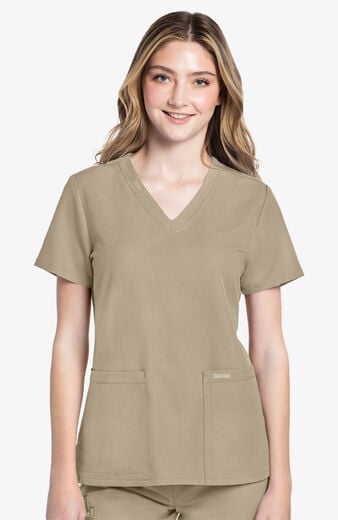 Women's Rounded V-Neck Scrub Top Women's Rounded V-Neck Scrub Top