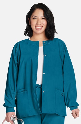 Women's Snap Front Scrub Jacket Women's Snap Front Scrub Jacket