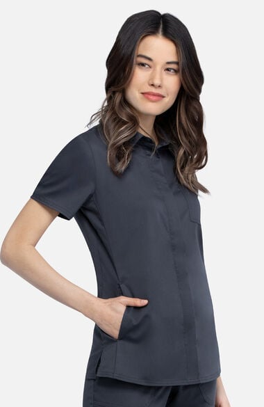 Women's Snap Front Collar Shirt, , large