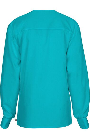 Clearance WW Flex by Unisex Snap Front Warm Up Solid Scrub Jacket, , large