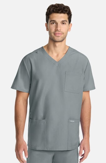 Men's 3-Pocket V-Neck Scrub Top Men's 3-Pocket V-Neck Scrub Top